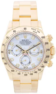 Rolex Daytona 116528 Yellow gold White