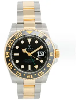 Rolex GMT-Master II 116713 Stainless steel and 18k yellow gold Black