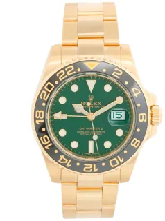 Rolex GMT-Master II 116718 Yellow gold Green