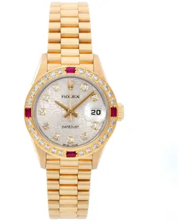 Rolex Lady-Datejust 69178 26mm Yellow gold Silver