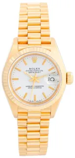 Rolex President 69178 26mm Yellow gold White