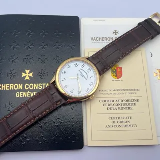 Vacheron Constantin Historiques 86122/000r 9362 39mm Rose gold White