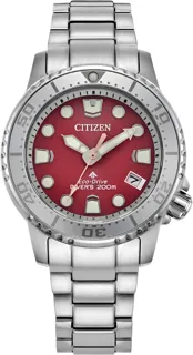 Citizen Promaster E02027-50Z 37mm Stainless steel Red