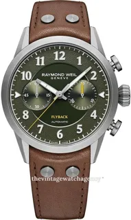 Raymond Weil Freelancer 7783-TIC-05520 42mm Stainless steel and Gray PVD Green