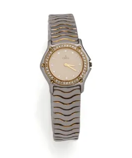 Ebel Wave 23mm Stainless steel and Gold-plated Beige