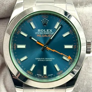 Rolex Milgauss 116400GV-0002 40mm Stainless steel Blue