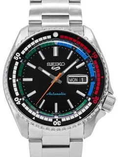 Seiko 5 Sports SRPK13K1 42.5mm Stainless steel Black