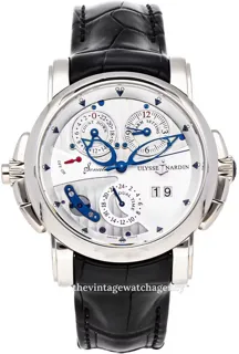 Ulysse Nardin Complicated Sonata Dual Time 670-88 42mm White gold Silver