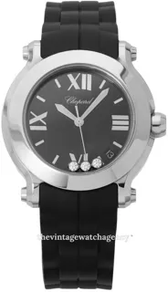 Chopard Happy Sport 278475-3014 36mm brushed/polished steel Black