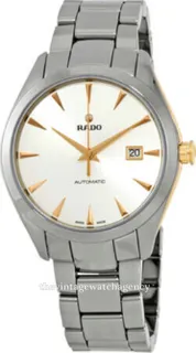 Rado HyperChrome R32256012 42mm Brushed/polished ceramic$gold toned steel Silver