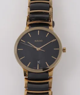 Rado Centrix 073.0527.3 Stainless steel and Gold-plated Black