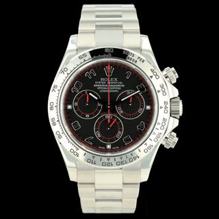 Rolex Daytona Cosmograph 116509 40mm 18k white gold Black