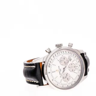 Breitling Transocean AB0151 43mm Stahl Silver