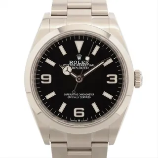 Rolex Explorer 124270 35mm Stainless steel Black