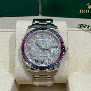 Rolex Pearlmaster 86349 39mm White gold Silver