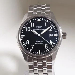 IWC Pilot Mark IW3255 39mm Stainless steel Black