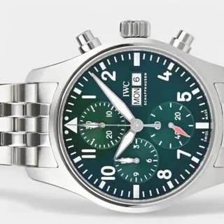 IWC Pilot IW388104 41mm Stainless steel Green