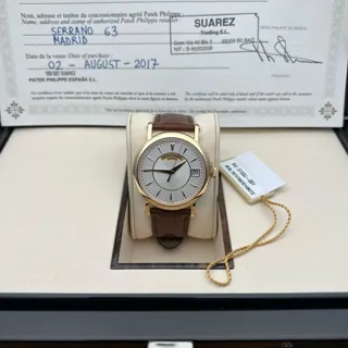 Patek Philippe Calatrava 5153J-001 38mm Yellow gold Silver