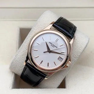 Patek Philippe Calatrava 5127R-001 37mm Rose gold Silver