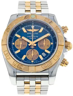 Breitling Chronomat Evolution CB0110 44mm Yellow gold and Stainless steel Blue