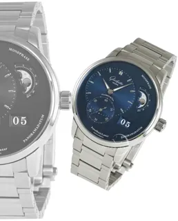 Glashütte PanoMaticLunar 1-90-02-46-32-71 40mm Stainless steel blue