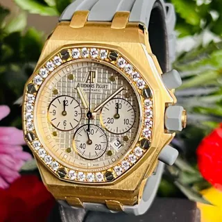 Audemars Piguet Royal Oak Offshore 25986AK.ZZ.D003CA.02 37mm Yellow gold Silver