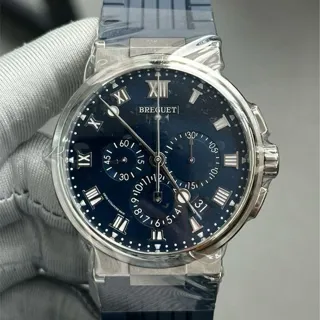 Breguet Marine 5527TI/Y1/5WV 42.5mm Titanium Blue