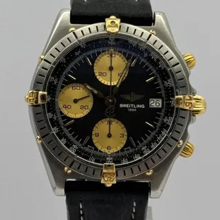 Breitling Chronomat B13047 39mm Yellow gold and Stainless steel Black