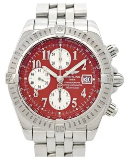 Breitling Chronomat Evolution A13356 43mm Stainless steel Red