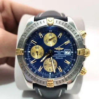 Breitling Chronomat Evolution B13356 44mm Yellow gold and Stainless steel Blue