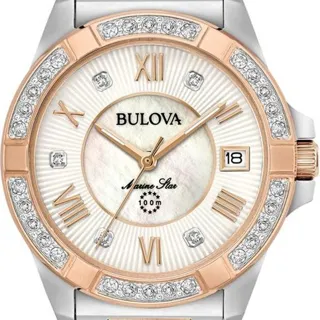 Bulova Marine Star 98R234 32mm Stainless steel White