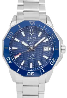 Bulova Marine Star 96B433 43mm Stainless steel Blue