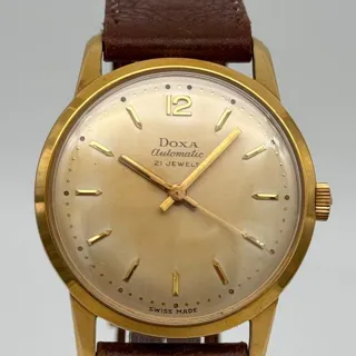 Doxa 33mm Yellow gold Champagne