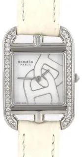 Hermès Cape Cod D CC1.330 SS 23mm Stainless steel White