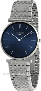 Longines La Grande Classique L47554956 36mm brushed/polished steel blue