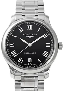 Longines Master Collection L2.628.4.51.6 38.5mm Stainless steel Black