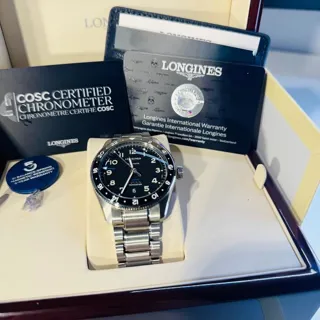 Longines Spirit L3.812.4.53.6 42mm Stainless steel Black