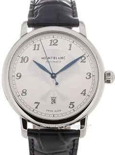 Montblanc Star 117575 42mm brushed/polished steel Silver