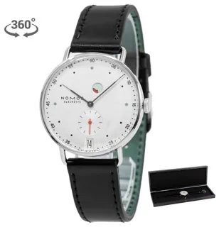 NOMOS Metro Datum Gangreserve 1101 37mm Stainless steel White