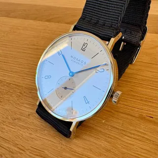 NOMOS Tangente 164 37.5mm Stainless steel White