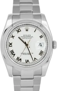 Rolex Datejust 116200 Stainless steel White