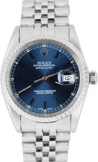 Rolex Datejust 16030 Stainless steel Blue