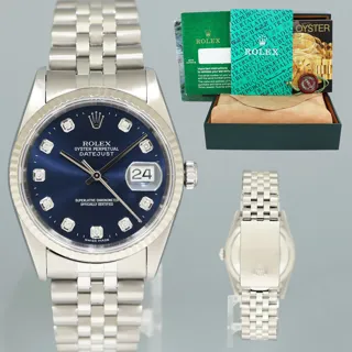 Rolex Datejust 16234 Stainless steel Blue