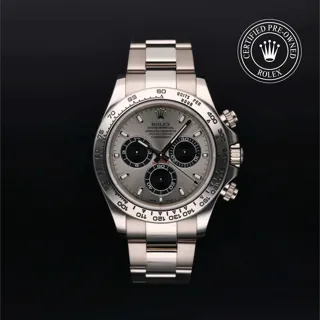 Rolex Daytona 116509-0072 40mm White gold Silver