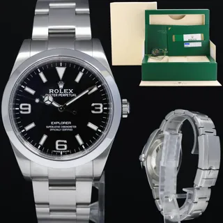 Rolex Explorer I 214270 Stainless steel Black