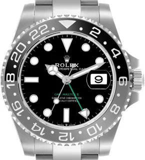 Rolex GMT-Master II 126710GRNR Stainless steel Black