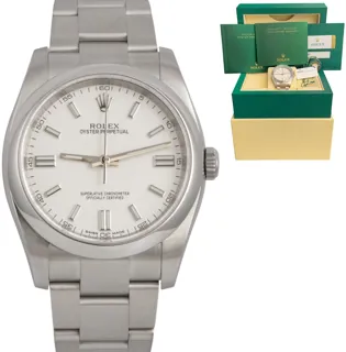 Rolex Oyster Perpetual 116000 Stainless steel White