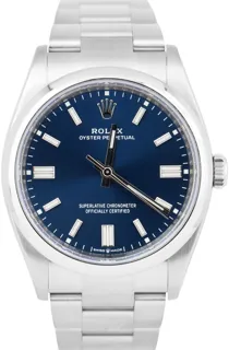 Rolex Oyster Perpetual 126000 Stainless steel Luminous Blue