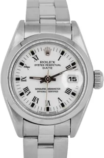 Rolex Oyster Perpetual Date 69160 Stainless steel White