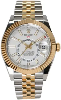 Rolex Sky-Dweller 336933 42mm Yellow gold and Stainless steel White